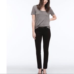 AG The Stilt Black Skinny Cigarette Jeans